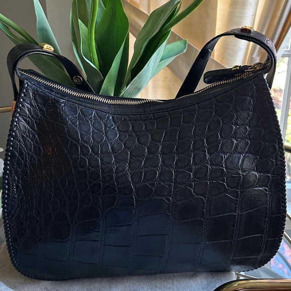 Vintage Salvatore Ferragamo Black Alligator Hobo Bag - Picture 3 of 15
